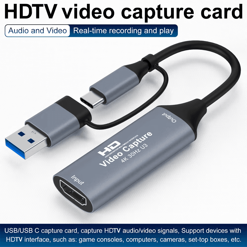 بطاقة التقاط HDMI 2 في 1 — USB-A / USB-C للبث والتسجيل